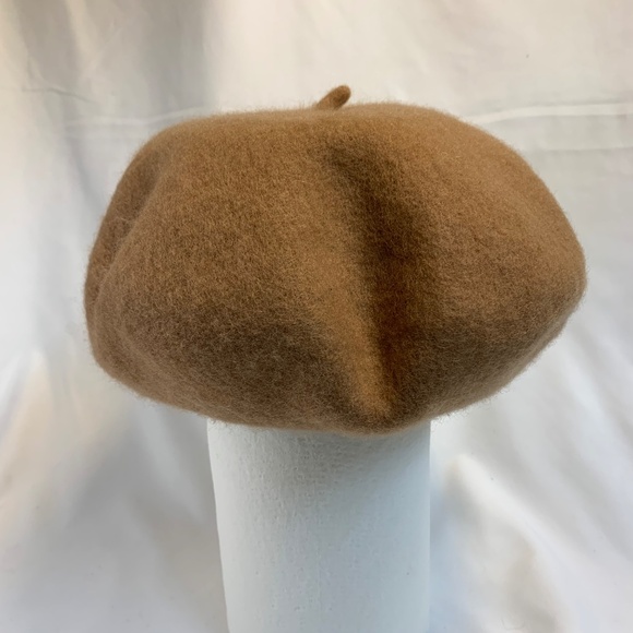 Women Wool Camel Colored Hat - Picture 3 of 5